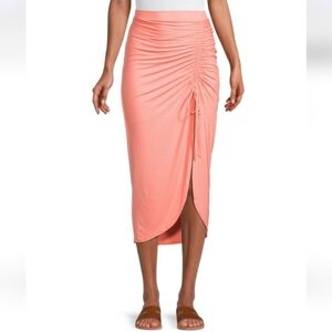 NWT Revolve Bailey 44 Koa​ Ruched Pencil Skirt Size M Women's